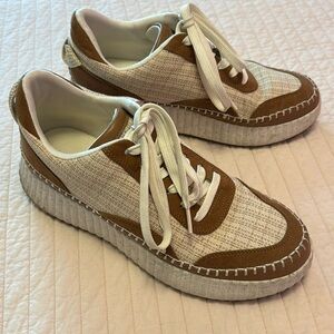 Universal Thread Platform Sneaker Canvas/Leather Women’s 11